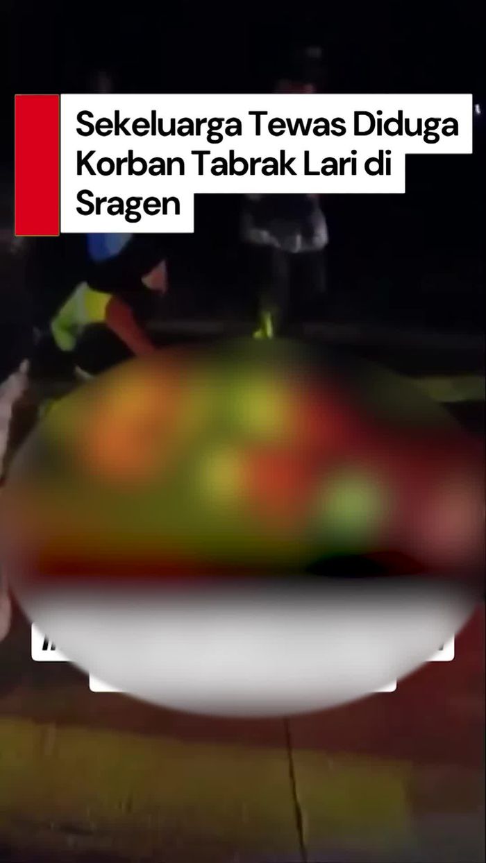 Video: 4 Orang Sekeluarga Tewas Diduga Korban Tabrak Lari di Sragen