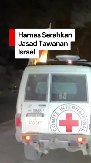 Video Hamas Serahkan Jasad Tawanan Israel Usai Gaza Dihantam Drone