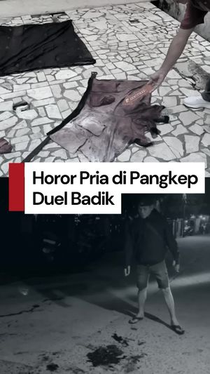 Video: Horor 2 Pria di Pangkep Duel Badik Berujung 1 Tewas Mengenaskan