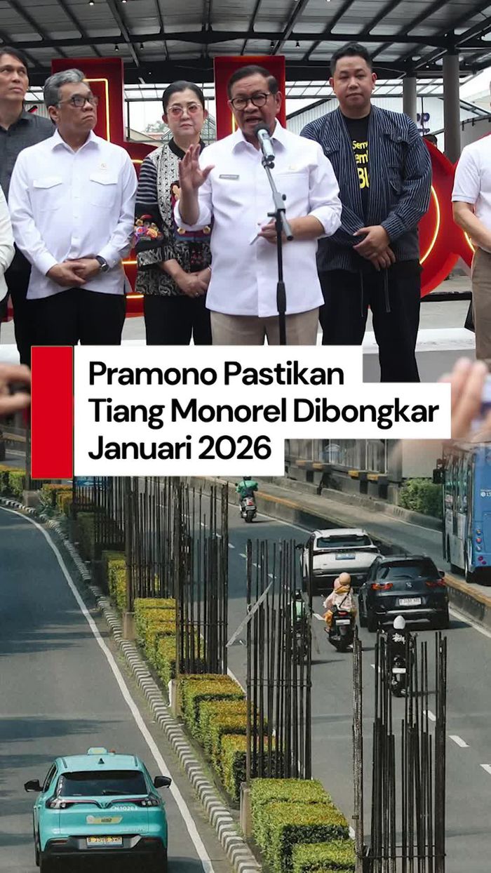 Video Pramono Ultimatum Adhi Karya soal Pembongkaran Tiang Monorel Mangkrak