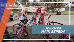 Asiknya Bersepeda Bersama Orang Terkasih di Pangandaran  