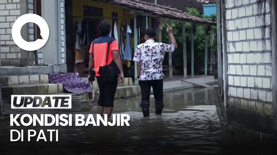 Video Kondisi Terkini Banjir Merendam Permukiman hingga Pemakaman di Pati
