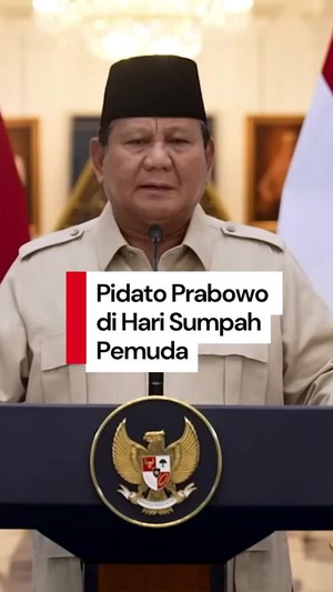 Video Pesan Prabowo ke Pemuda Indonesia: Jangan Takut Gagal