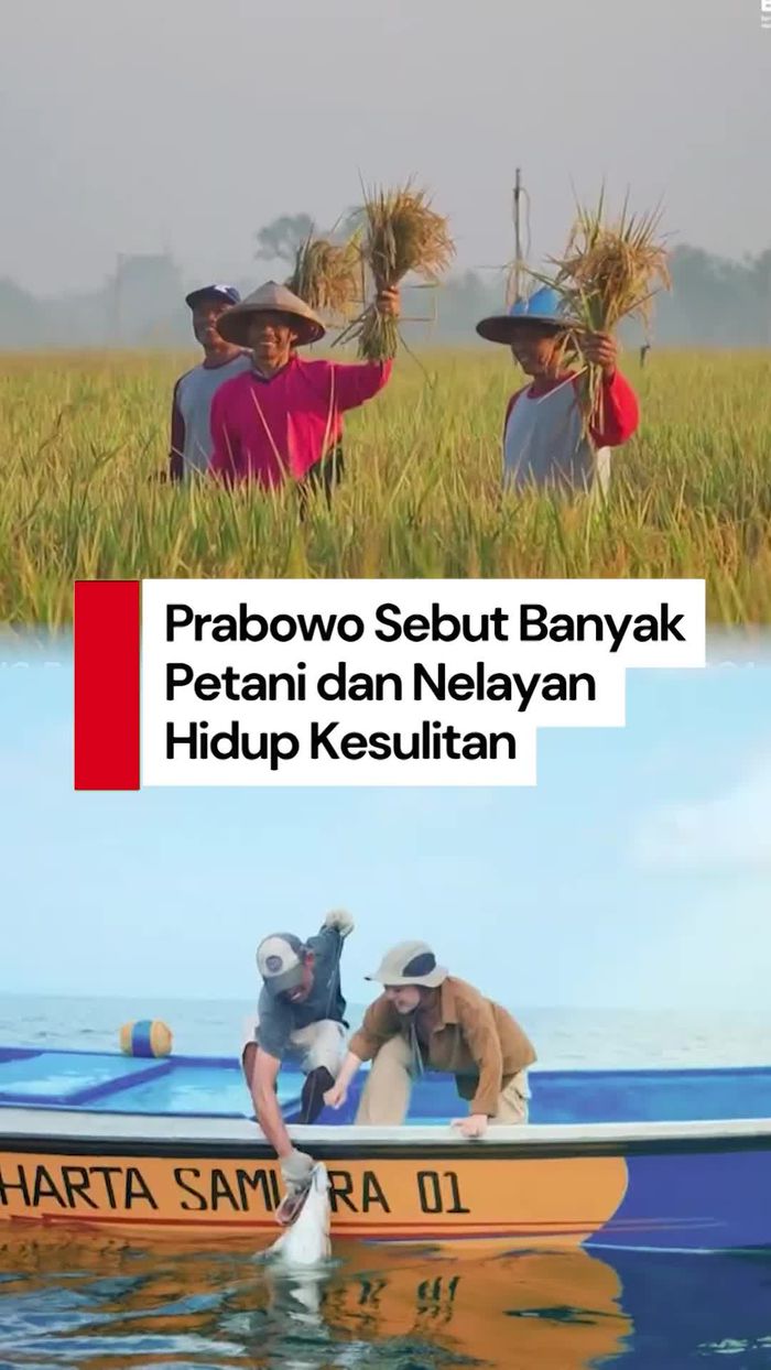 Video: Prabowo Soroti Banyak Petani-Nelayan Hidup dalam Kesulitan Video: Prabowo Soroti Banyak Petani-Nelayan Hidup dalam Kesulitan