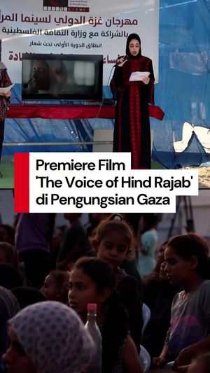 Video: Film The Voice of Hind Rajab Gelar Premiere di Kamp Pengungsian Gaza