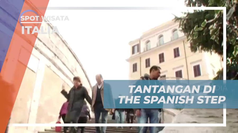 Menghadapi Tantangan Jalan Mundur di Tangga The Spanish Step di Italia  
