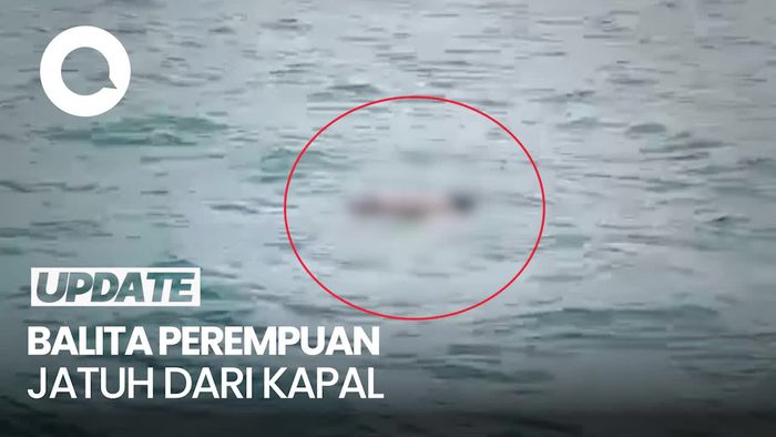 Video: Balita Perempuan Jatuh dari Kapal di Laut Pangkep Sulsel