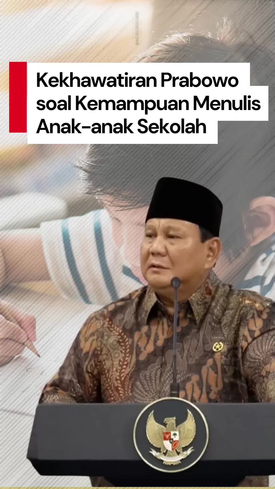 Video: Amanat Prabowo ke Mendikdasmen-Menkeu soal Pelajaran Menulis Anak Sekolah Video: Amanat Prabowo ke Mendikdasmen-Menkeu soal Pelajaran Menulis Anak Sekolah