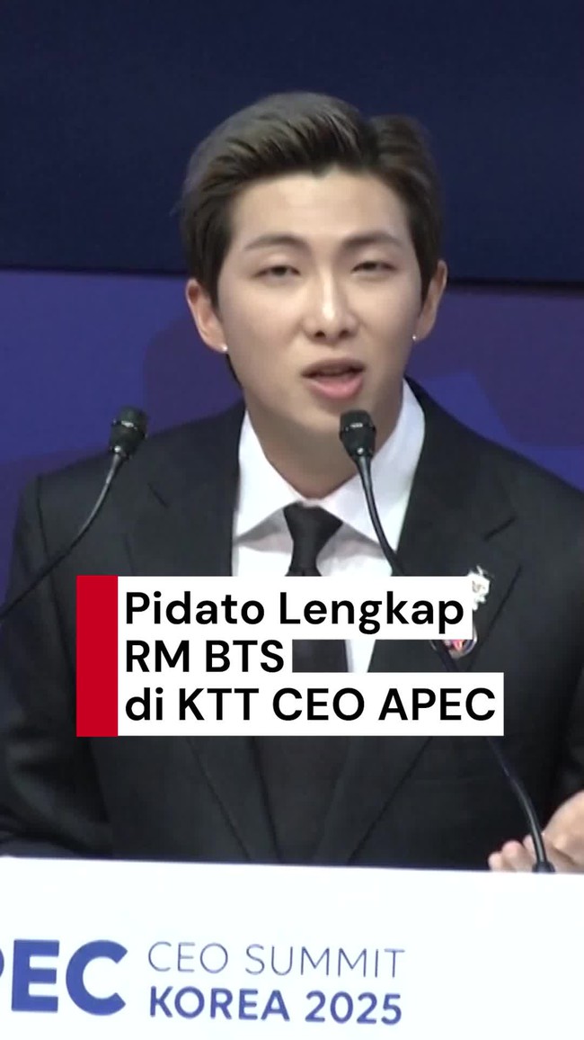 Video RM BTS di KTT CEO APEC: K-Pop Sukses karena Pertahankan Identitas Unik Korea Video RM BTS di KTT CEO APEC: K-Pop Sukses karena Pertahankan Identitas Unik Korea