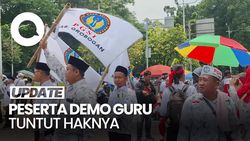 Video: Peserta Demo Guru Tuntut Haknya, Gaji Minim-Terpaksa Kerja Sampingan