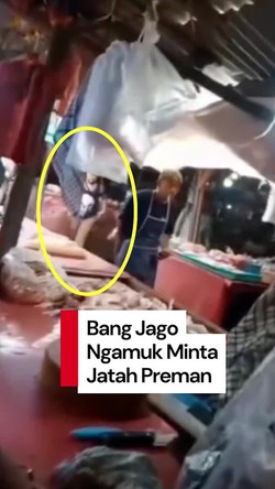 Video: Preman Nggak Diberi Duit, Ngamuk Nyaris Bacok Pedagang di Ciputat