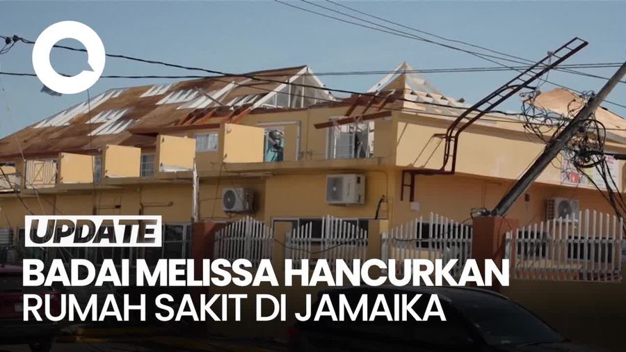 Video: Kerusakan Rumah Sakit di Jamaika Akibat Badai Melissa