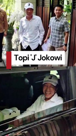 Video: Senyum Semringah Jokowi Pakai Topi Inisial J