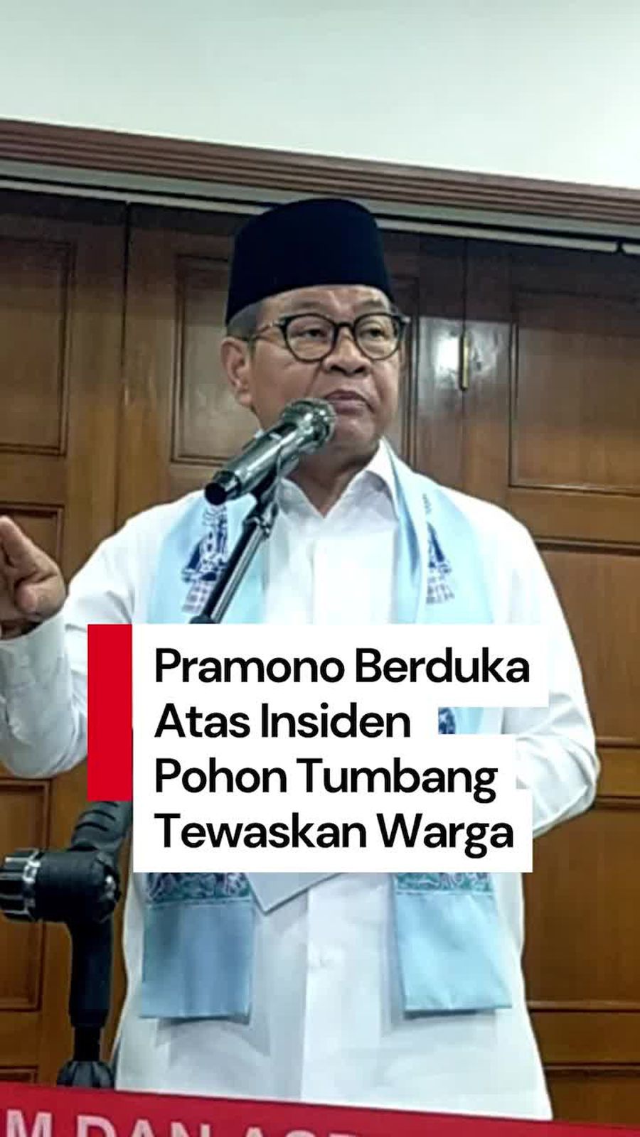 Video: Pramono Berduka Pohon Tumbang Tewaskan Warga di Dharmawangsa Jaksel Video: Pramono Berduka Pohon Tumbang Tewaskan Warga di Dharmawangsa Jaksel
