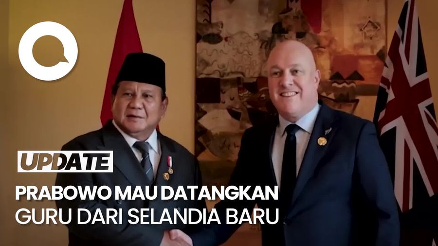 Video Prabowo Mau Datangkan Guru Ngajar Bahasa Inggris dari Selandia Baru Video Prabowo Mau Datangkan Guru Ngajar Bahasa Inggris dari Selandia Baru