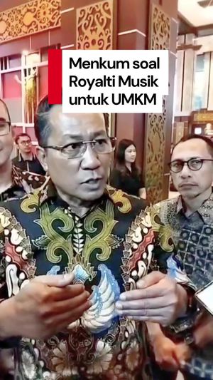 Video: Menkum Dukung Ide UMKM Tak Dikenakan Royalti Musik
