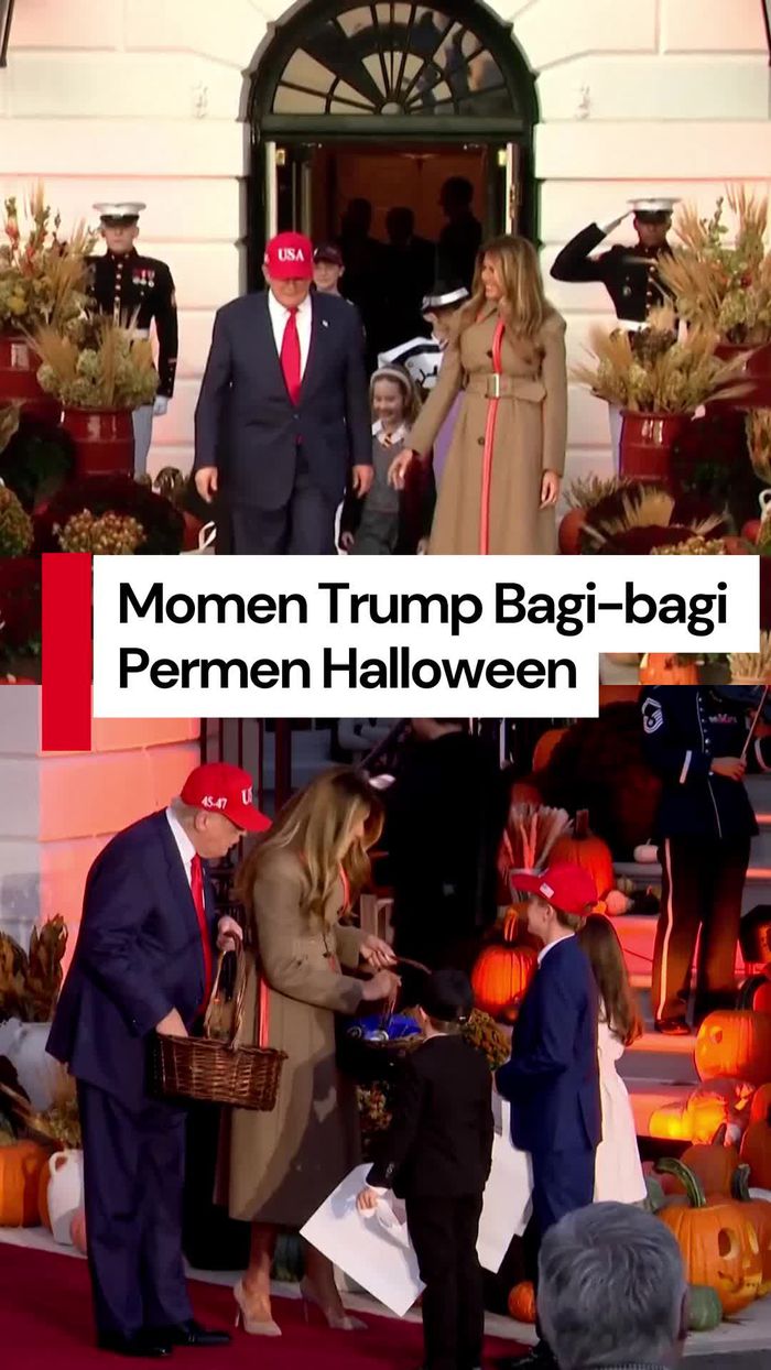 Video: Momen Trump Bagi-bagi Permen Tradisi Halloween di Gedung Putih Video: Momen Trump Bagi-bagi Permen Tradisi Halloween di Gedung Putih