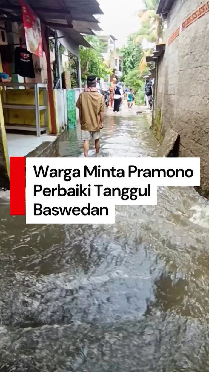 Video: Tanggul Baswedan Jebol Bikin Banjir, Ini Harapan Warga Jaksel