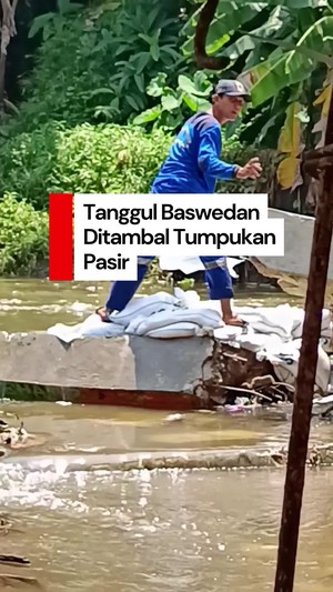 Video: Tanggul Baswedan di Jati Padang Jebol, Sementara Ditambal Karung Pasir