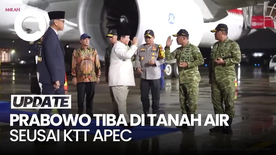 Video Prabowo Tiba di RI Setelah Selesai Menghadiri KTT APEC di Korsel