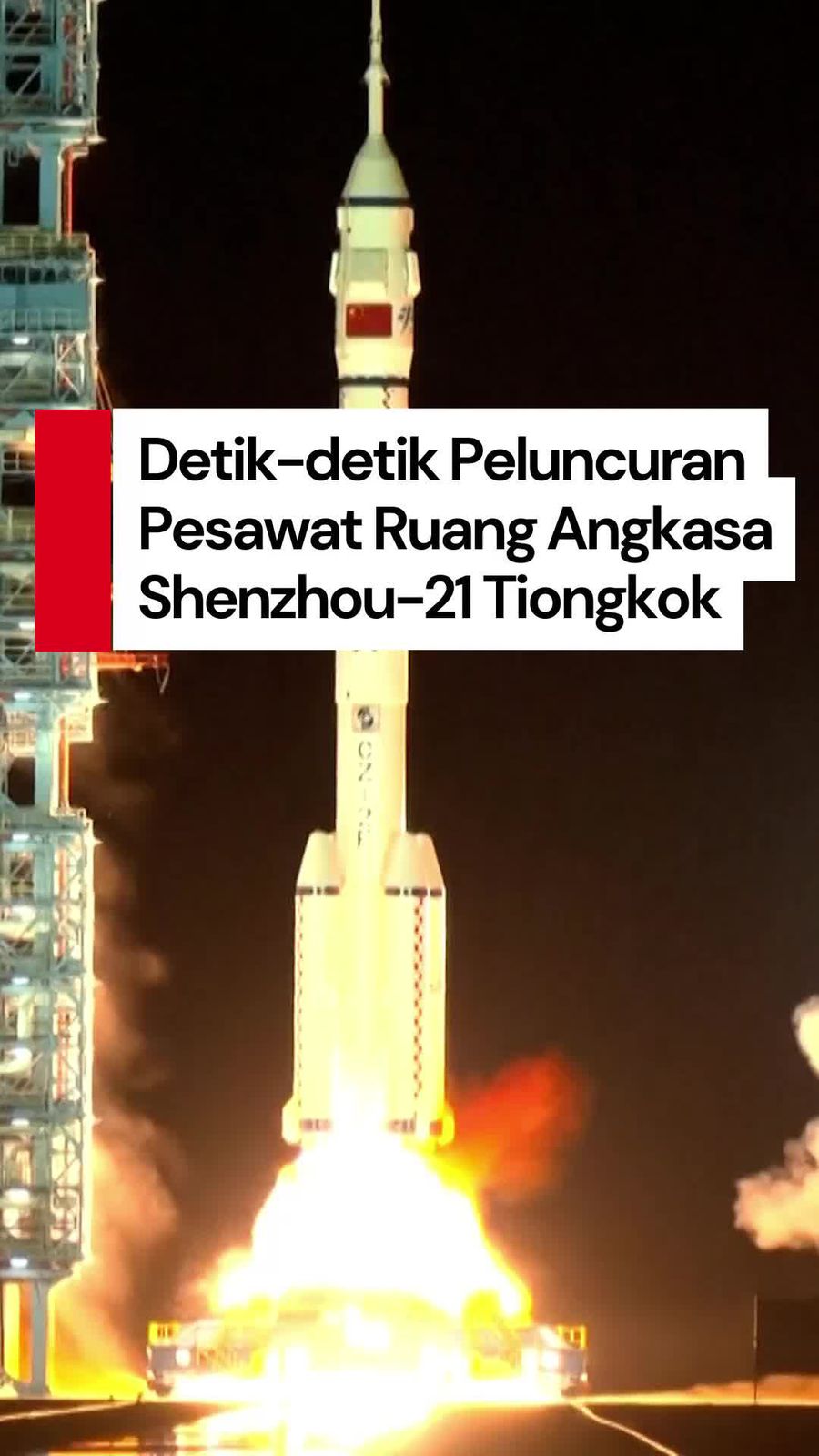 Video: Momen Pesawat Shenzhou-21 Tiongkok Berhasil Diluncurkan!