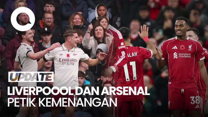Video Hasil Liga Inggris: Liverpool Akhirnya Menang Lagi, Arsenal di Puncak