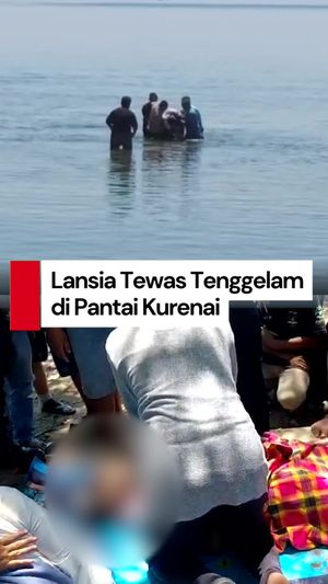 Video Kakek 74 Tahun Tewas Tenggelam saat Mandi di Pantai Kurenai Gorontalo