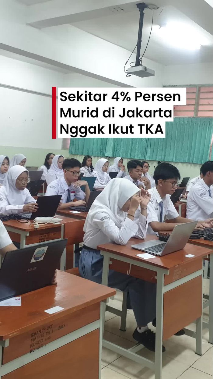 Video: Sekitar 4 Persen Murid di Jakarta Nggak Ikut TKA