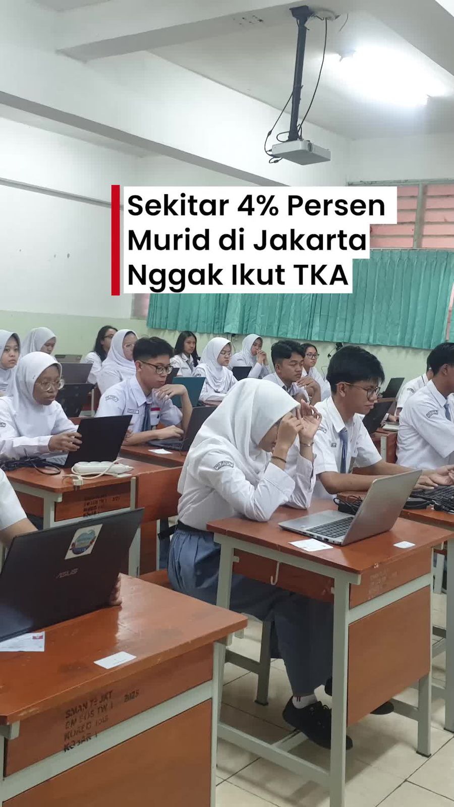 Video: Sekitar 4 Persen Murid di Jakarta Nggak Ikut TKA