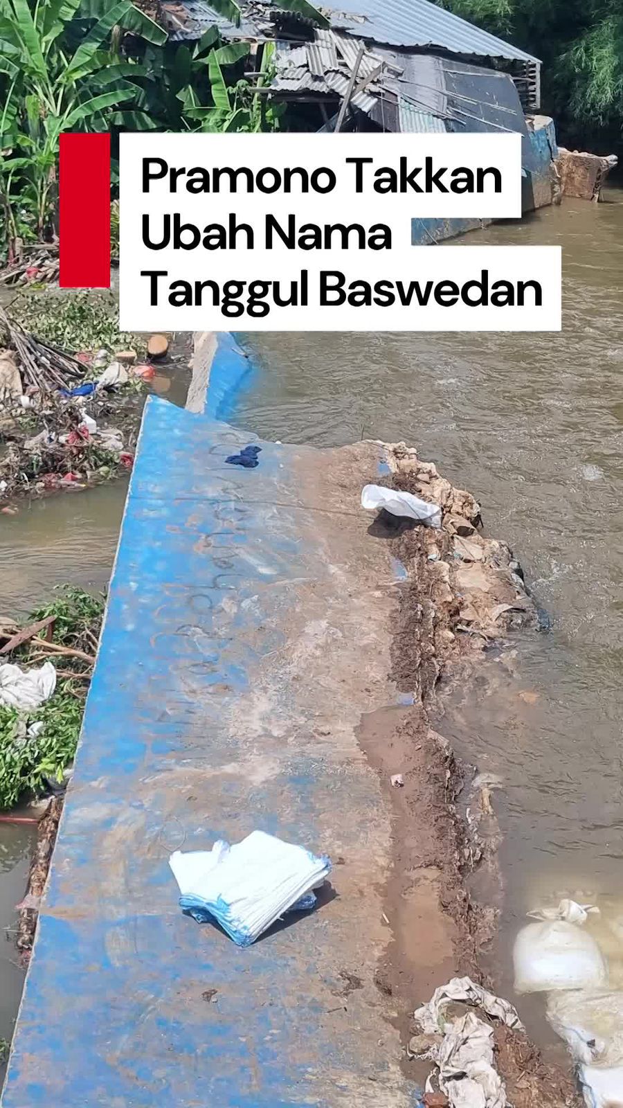Video Pramono Tak Akan Ubah Nama Tanggul Baswedan Usai Jebol