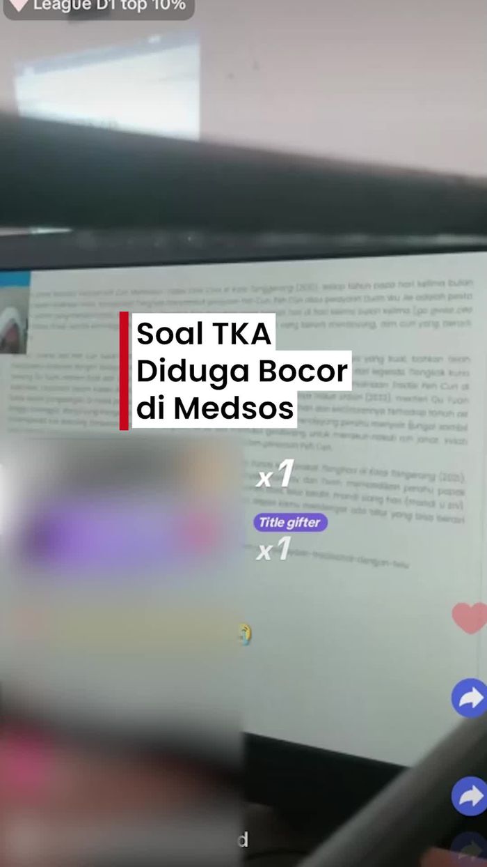 Video: Duh! Heboh Soal Ujian TKA Diduga Bocor di Media Sosial