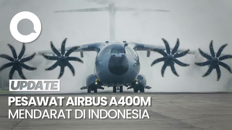 Video: Momen Pendaratan Perdana Pesawat Airbus A400M di Indonesia