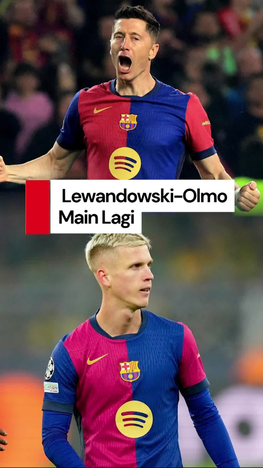 Video Pedri Menepi, Lewandowski-Olmo Main Lagi
