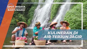 Menikmati Kuliner Buah Naga di Pinggir Air Terjun Jagir Banyuwangi yang Memukau  