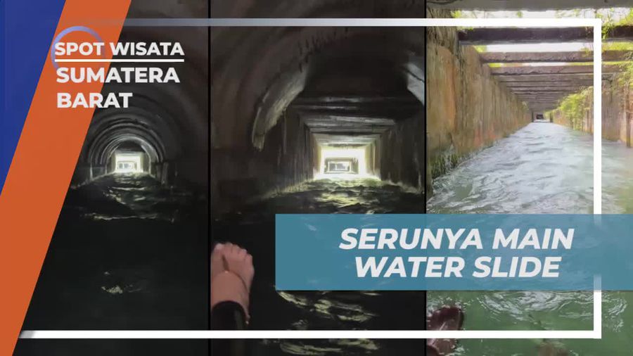 Merasakan Sensasi Main Water Slide di PLTA Batu Busuak, Sumatera Barat  