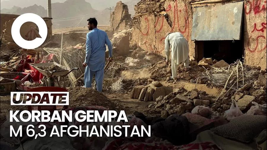 Video Korban Gempa M 6,3 Afghanistan: 27 Orang Tewas-1.000 Terluka