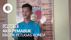 Video: Pria Mabuk Bacok Tangan Petugas Ronda di Mamuju