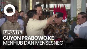 Video: Momen Prabowo Angkat Topi Menhub dan Sebut Rambut Prasetyo Mulai Botak