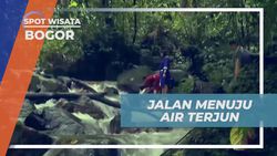 Menyusuri Sungai dan Melintasi Medan Menantang Menuju Air Terjun di Bogor  
