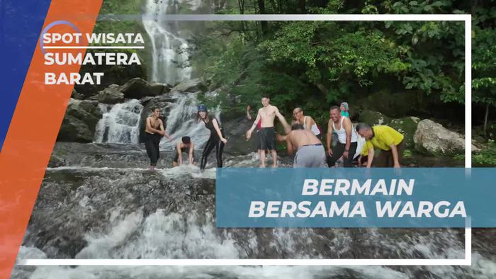 Bermain Air Bersama Warga dan Menikmati Suasana Seru di Air Terjun Lubuk Hitam Sumatera Barat  