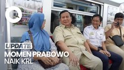 Video: Momen Prabowo Naik KRL dari Manggarai, Sempat Bincang Bareng Warga
