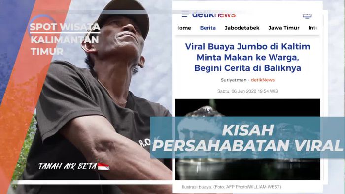 Menyebarkan Kisah Persahabatan Buaya Riska yang Viral di Kalimantan Timur  