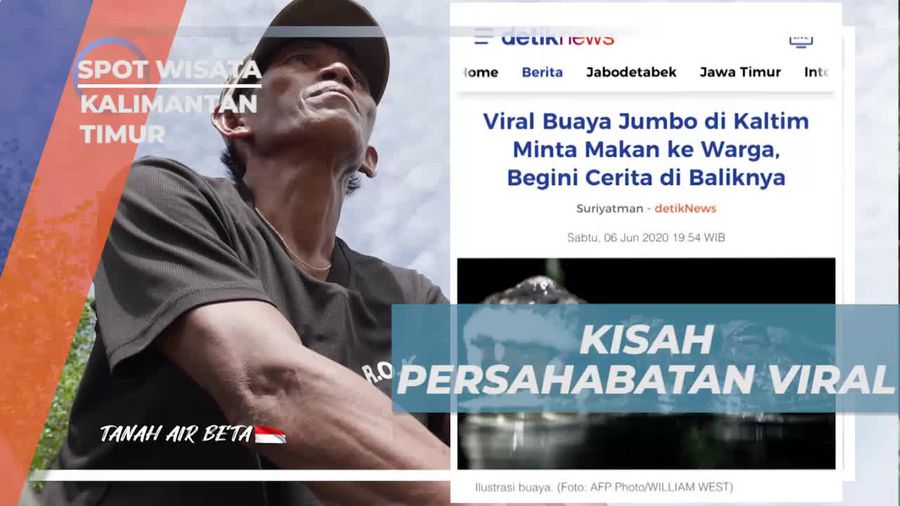 Menyebarkan Kisah Persahabatan Buaya Riska yang Viral di Kalimantan Timur  