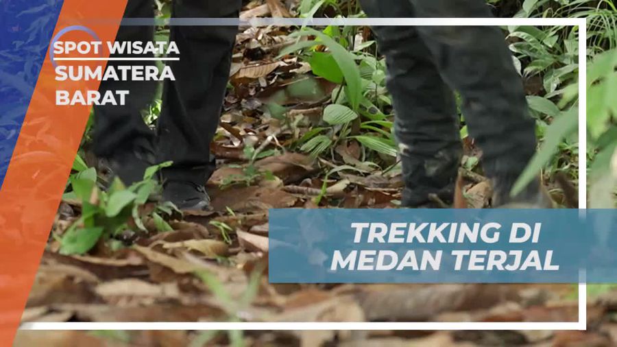 Menaklukkan Medan Terjal Saat Trekking Menuju Air Terjun Lubuk Hitam di Sumatera Barat  