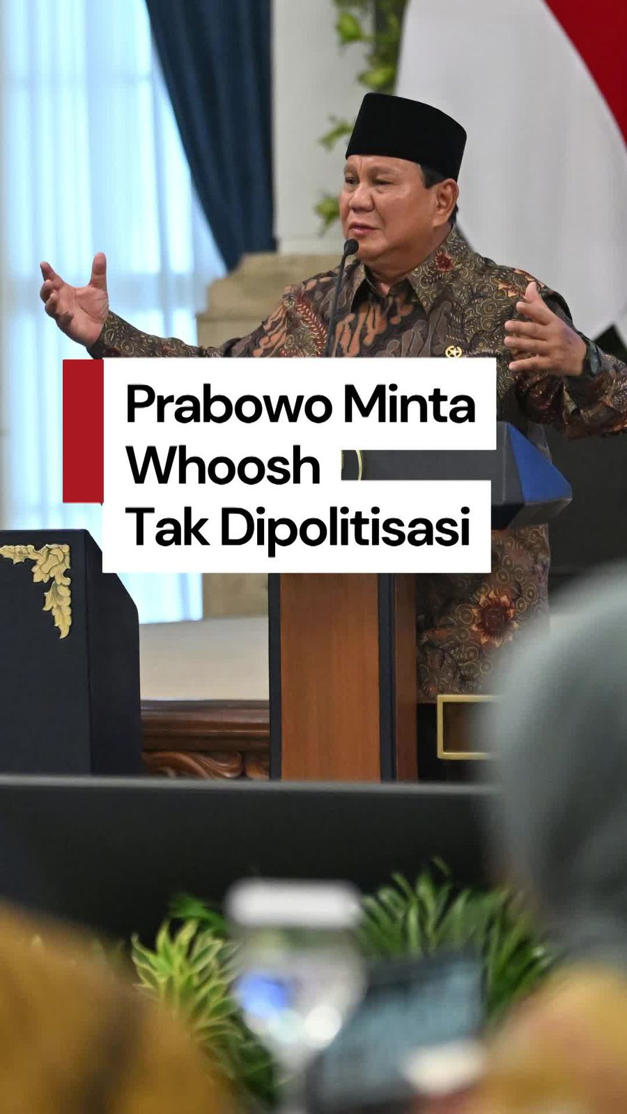 Video Prabowo Minta Whoosh Tak Dipolitisasi: Jangan Menari di Gendang Orang