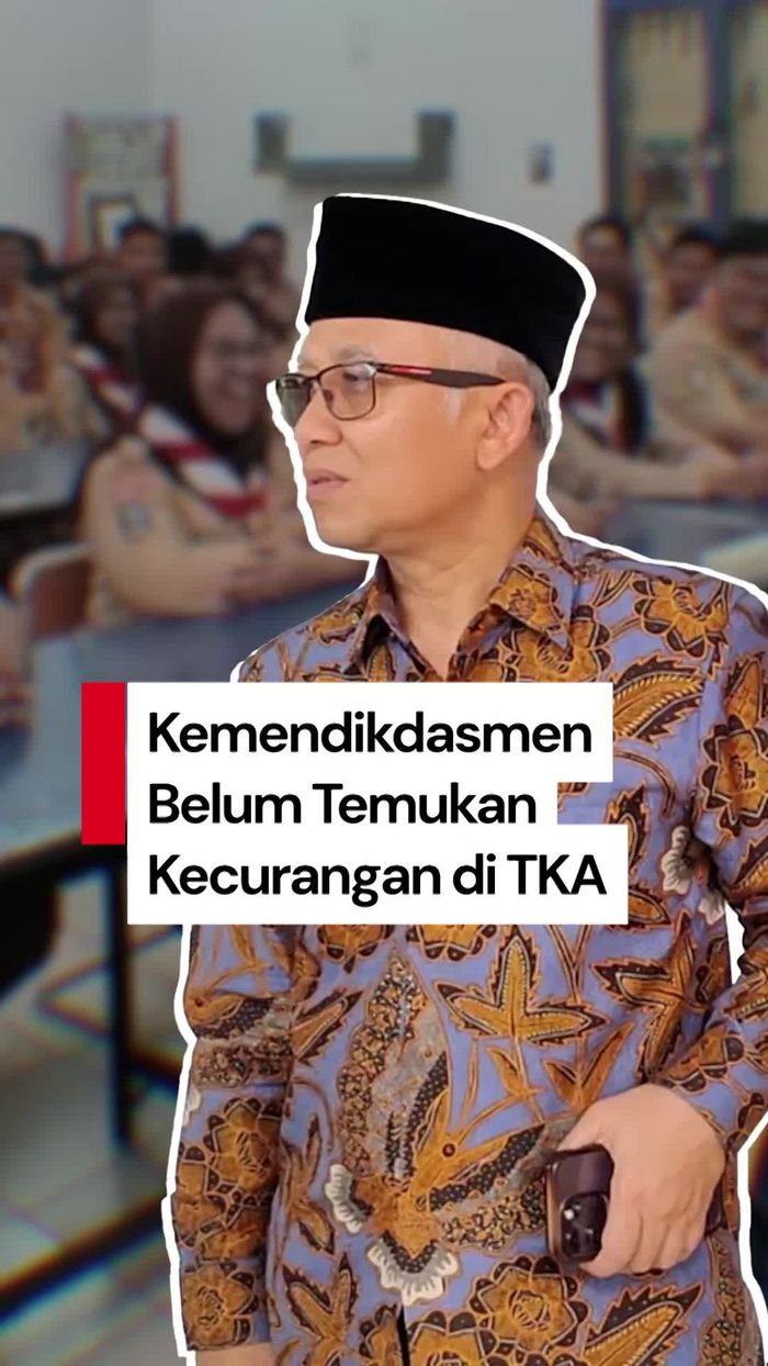 Video Wamendikdasmen: Belum Ditemukan Kecurangan pada Ujian TKA