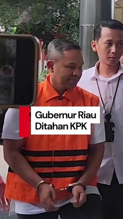 Video: Gubernur Riau Abdul Wahid Pakai Rompi Oranye KPK