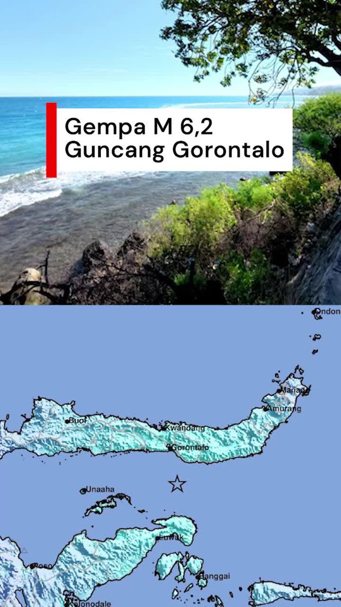 Video: Kepanikan Warga Saat Gempa M 6,2 Guncang Gorontalo