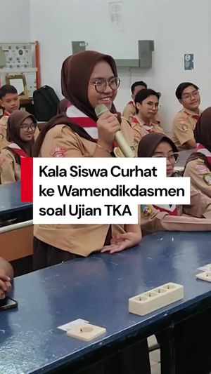 Video Siswa Curhat TKA ke Wamendikdasmen: Waktu Kurang-Matematika Tersulit