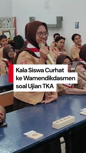 Video Siswa Curhat TKA ke Wamendikdasmen: Waktu Kurang-Matematika Tersulit